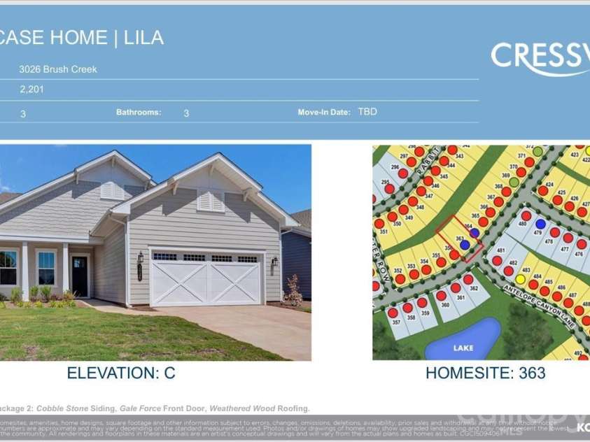 3026 Brush Creek, Monroe, NC 28110.  MLS# CAR4377340, YatesRealty ID 31975. 