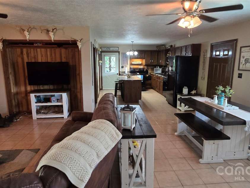 414 Pine Cove Road, Old Fort, NC 28762.  MLS# CAR4276158, YatesRealty ID 31977. Open floorplan