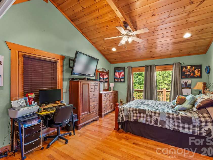 16 Saratoga Drive, Nebo, NC 28761.  MLS# CAR4338569, YatesRealty ID 3198. Upstairs Guest Bedroom