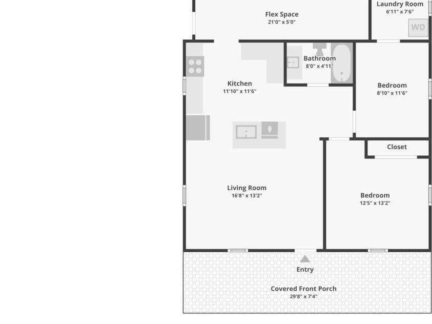 3 View Street, Asheville, NC 28803.  MLS# CAR4383178, YatesRealty ID 31991. Floorplan