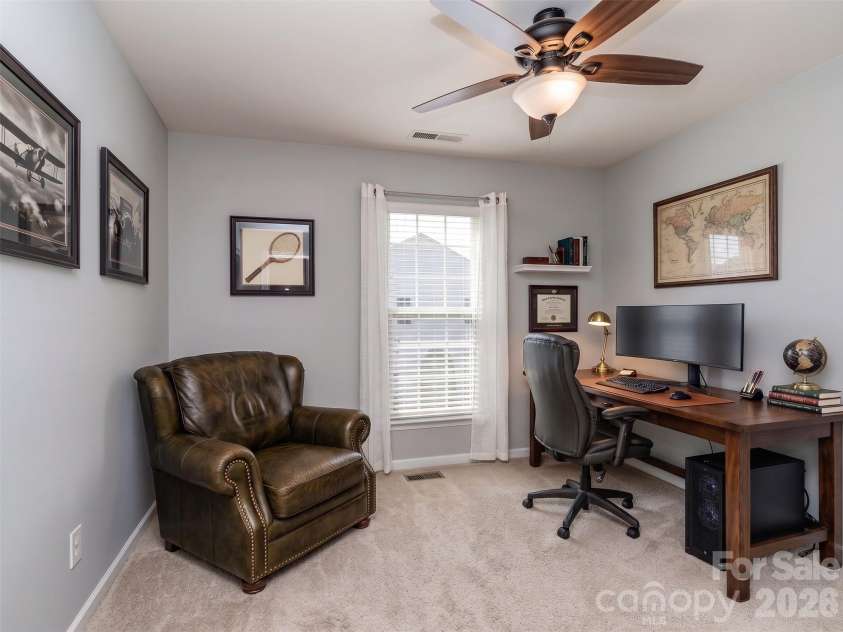 1839 Royal Gorge Avenue, Charlotte, NC 28210.  MLS# CAR4389326, YatesRealty ID 31992. Virtually Staged Bedroom 2 as an office