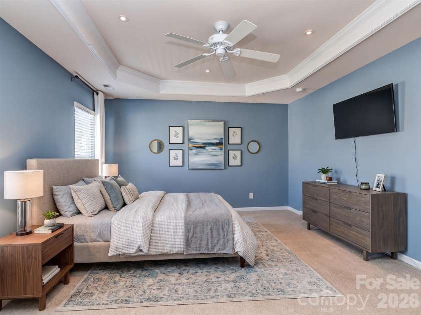 1839 Royal Gorge Avenue, Charlotte, NC 28210.  MLS# CAR4389326, YatesRealty ID 31992. Virtually Staged Primary Bedroom
