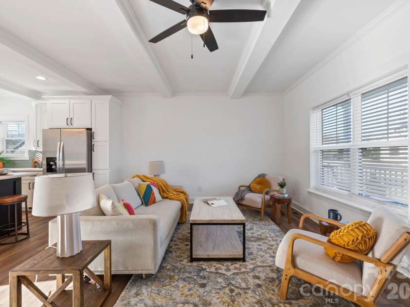 205 Southern Charm Road, Arden, NC 28704.  MLS# CAR4327536, YatesRealty ID 3200. Open Living area w/ architectural details