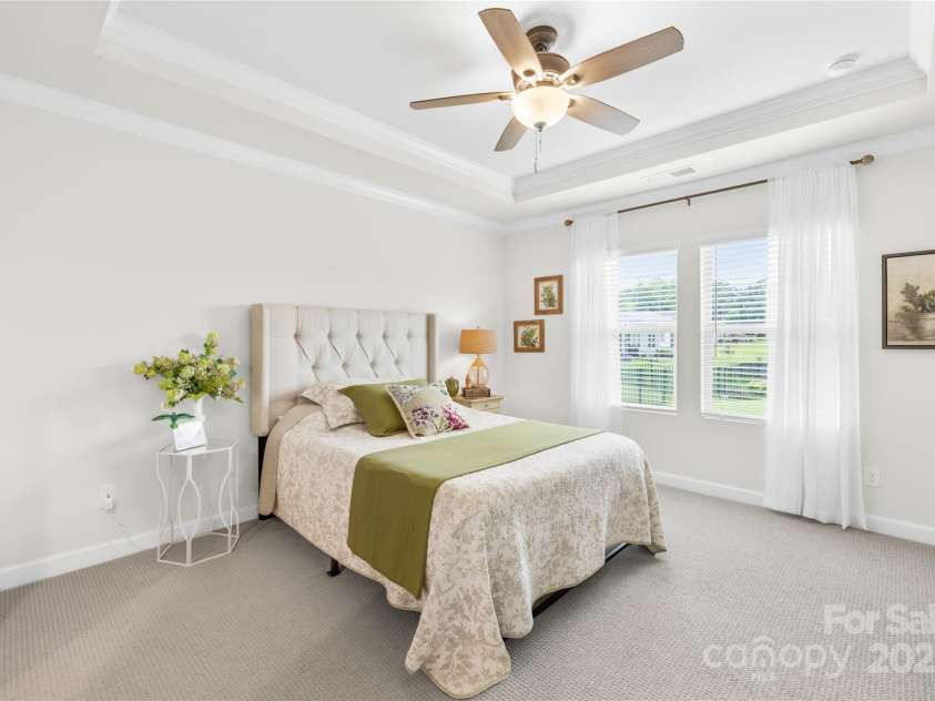 1877 Lotus Lane, Denver, NC 28037.  MLS# CAR4290398, YatesRealty ID 32006. Virtual staged front bedroom