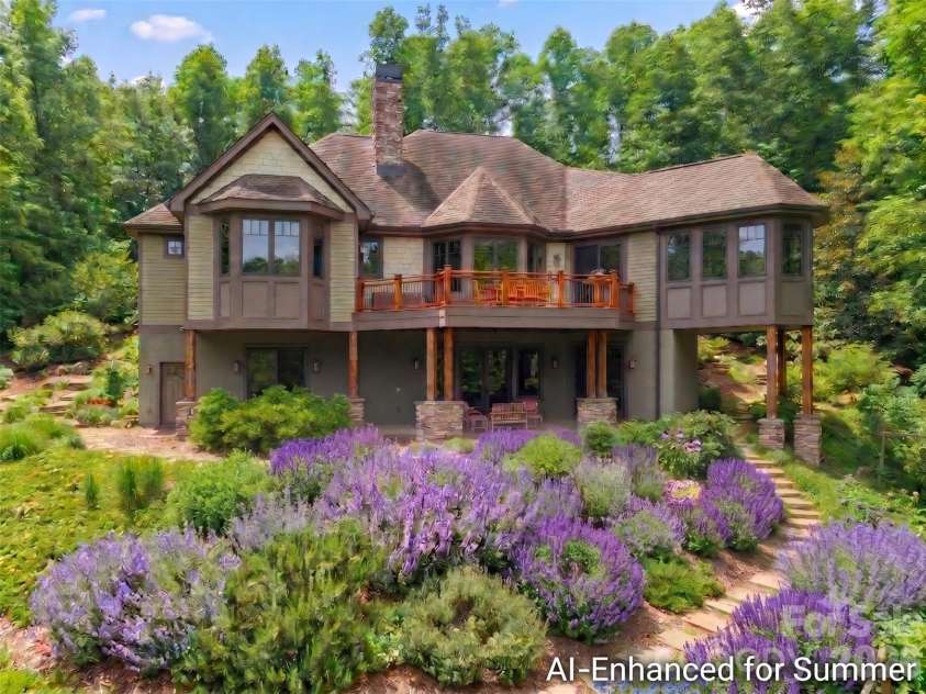 276 Stone Valley Way, Hendersonville, NC 28792.  MLS# CAR4356812, YatesRealty ID 32007. Rear - Summer