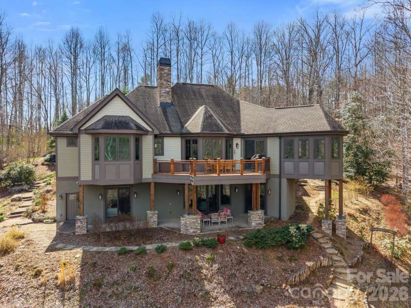 276 Stone Valley Way, Hendersonville, NC 28792.  MLS# CAR4356812, YatesRealty ID 32007. Rear - Winter View