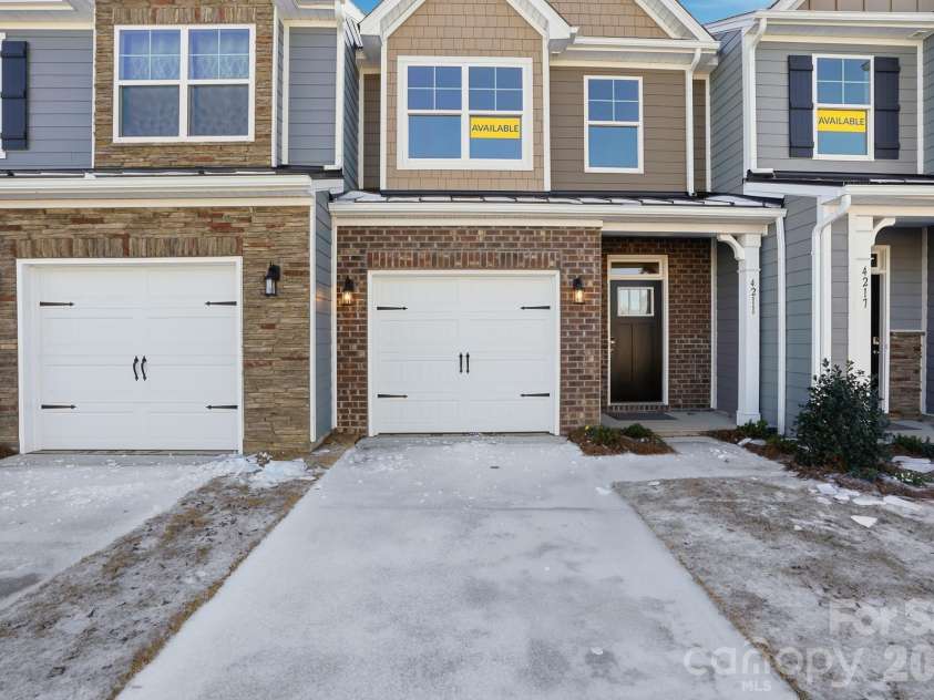 4211 Black Court, Harrisburg, NC 28075.  MLS# CAR4237204, YatesRealty ID 32013. 1-car frontload garage