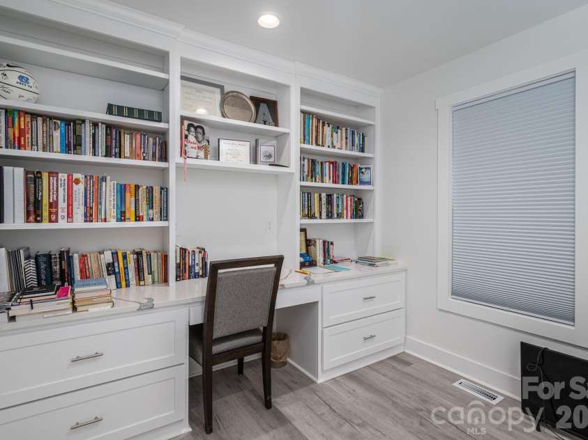 2128 Chatfield Road, Shelby, NC 28150.  MLS# CAR4389467, YatesRealty ID 32021. Home office opens to back deck
