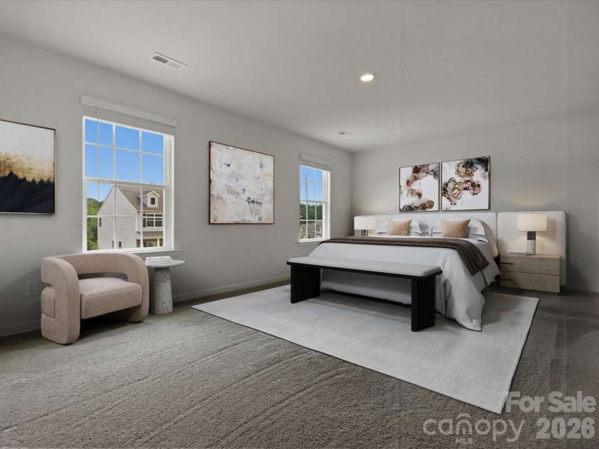 5211 Reedy Ridge Road, Charlotte, NC 28215.  MLS# CAR4391355, YatesRealty ID 32027. Primary BedroomVirtually Staged