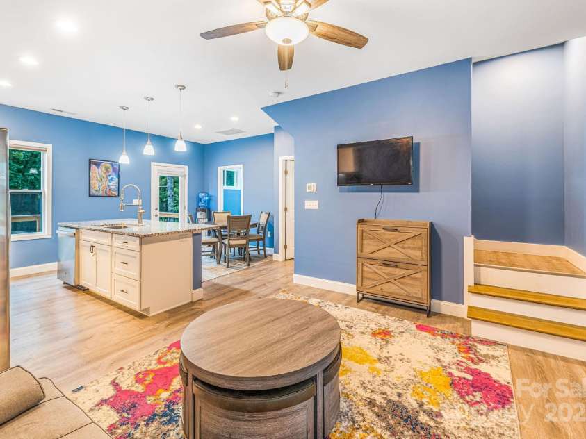 107 Mears Ridge Drive, Asheville, NC 28806.  MLS# CAR4274552, YatesRealty ID 32040. Main level - open concept living