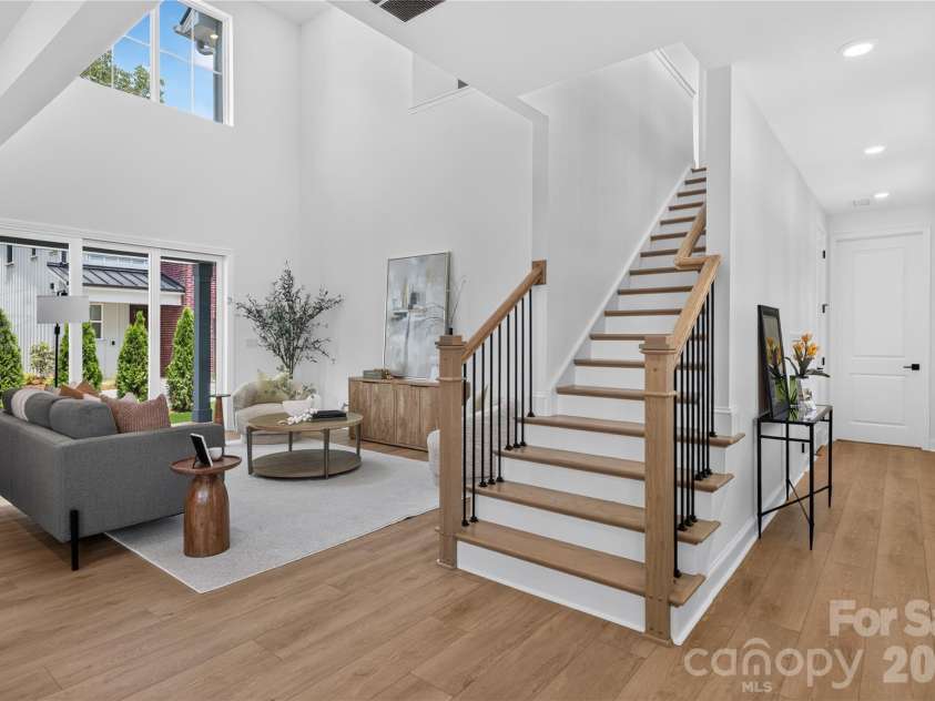 409 Celestial Drive, Tega Cay, SC 29708.  MLS# CAR4380554, YatesRealty ID 32042. Stair to upper level