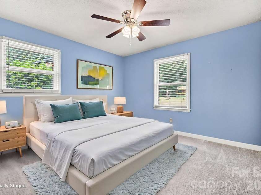 9409 Wedgewood Drive, Huntersville, NC 28078.  MLS# CAR4385553, YatesRealty ID 32043. Virtually staged secondary bedroom 2