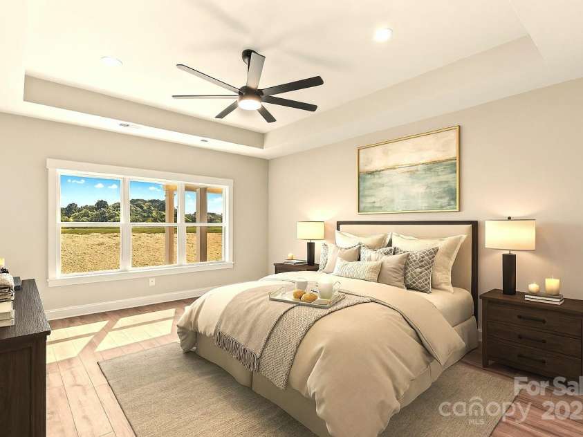 1260 Coppergate Drive, Salisbury, NC 28147.  MLS# CAR4273258, YatesRealty ID 32053. Main Bedroom with lots of light & Tray ceiling.