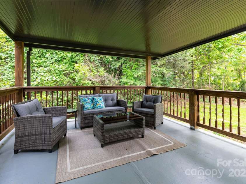 3 High Meadow Road, Asheville, NC 28803.  MLS# CAR4257892, YatesRealty ID 32055. Roomy back porch