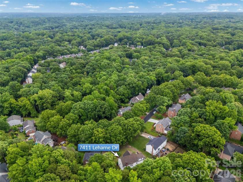 7411 Leharne Drive, Charlotte, NC 28270.  MLS# CAR4383286, YatesRealty ID 32058. 