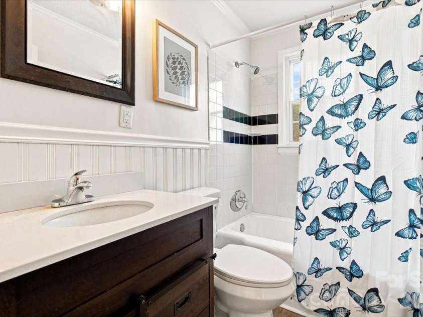 308 Browntown Road, Leicester, NC 28748.  MLS# CAR4419572, YatesRealty ID 32061. Main Living Bathroom