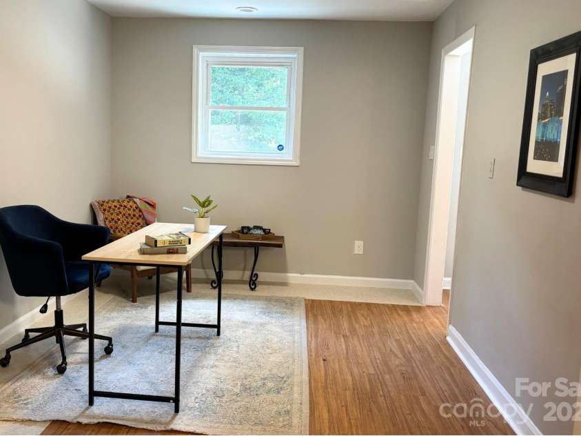 4014 Sulkirk Road, Charlotte, NC 28210.  MLS# CAR4286808, YatesRealty ID 32061. Office view from family room