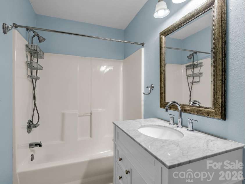 35 Chastain Hill Road, Mills River, NC 28759.  MLS# CAR4388520, YatesRealty ID 32063. Guest bath, located main hallway