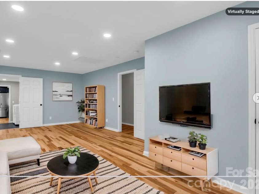 35 Chastain Hill Road, Mills River, NC 28759.  MLS# CAR4388520, YatesRealty ID 32063. *virtually staged* Primary Bedroom Suite, with spa-inspired bath & dedicated office/private den