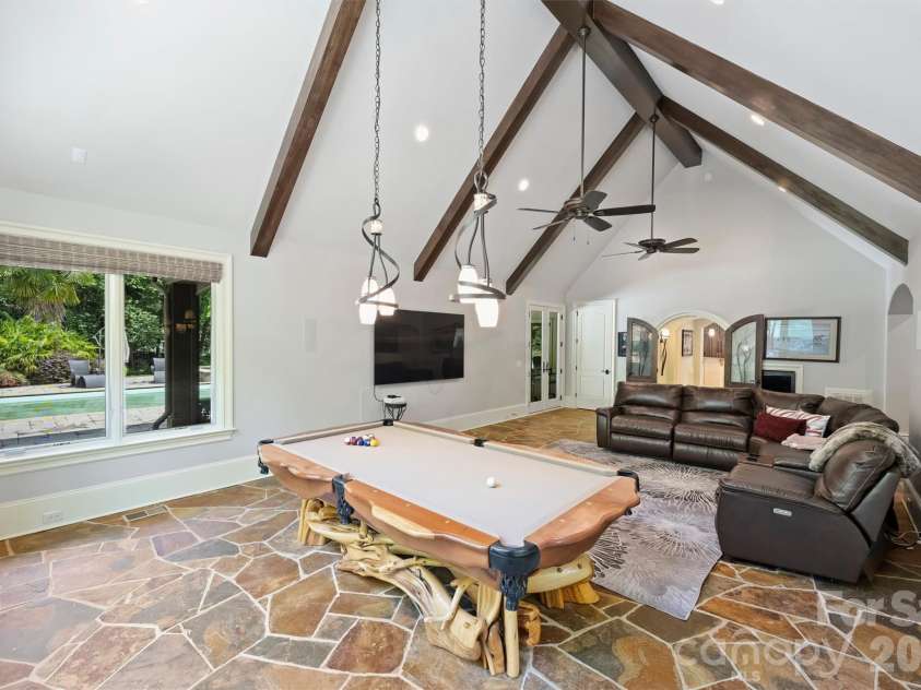 4901 Carmel Park Drive, Charlotte, NC 28226.  MLS# CAR4379174, YatesRealty ID 32065. Pool / Media Room