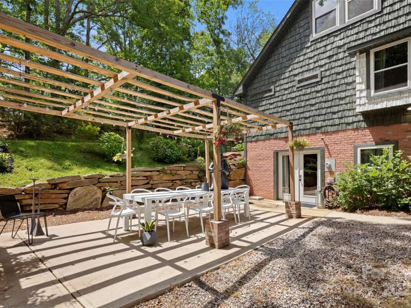 218 Hamlet Drive, Burnsville, NC 28714.  MLS# CAR4265948, YatesRealty ID 32067. Pergola for entertaining