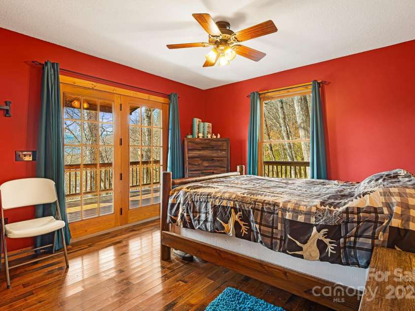 61 Turtle Rock Lane, Tuckasegee, NC 28783.  MLS# CAR4227707, YatesRealty ID 3208. Primary bedroom