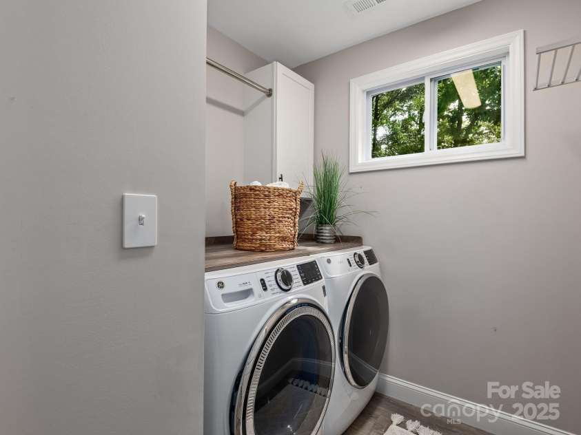 111 Mears Ridge Drive, Asheville, NC 28806.  MLS# CAR4265315, YatesRealty ID 32084. Easily accessible laundry area on upper level