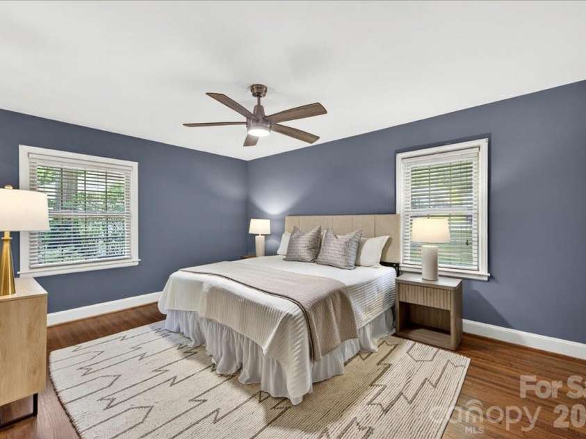 5451 Addison Drive, Charlotte, NC 28211.  MLS# CAR4391782, YatesRealty ID 32091. Primary Bedroom