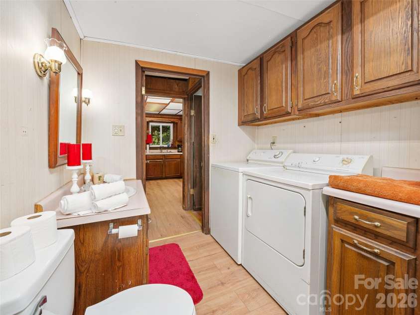 552 Fork Road, Burnsville, NC 28714.  MLS# CAR4395564, YatesRealty ID 32097. Washer and Dryer and single Vanity 