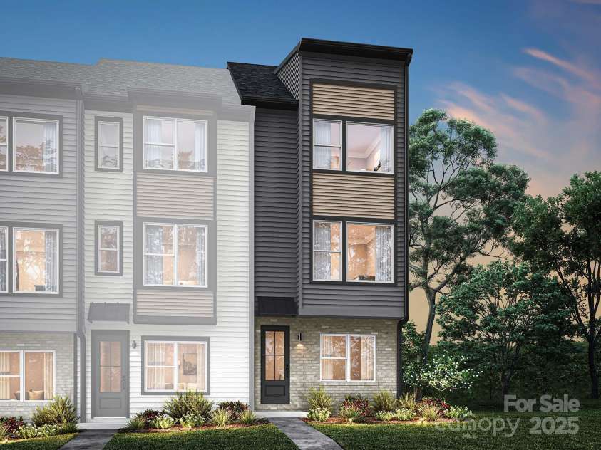 5636 Kingspan Drive, Charlotte, NC 28217.  MLS# CAR4211544, YatesRealty ID 32097. Roan Model Exterior Rendering Elevation D