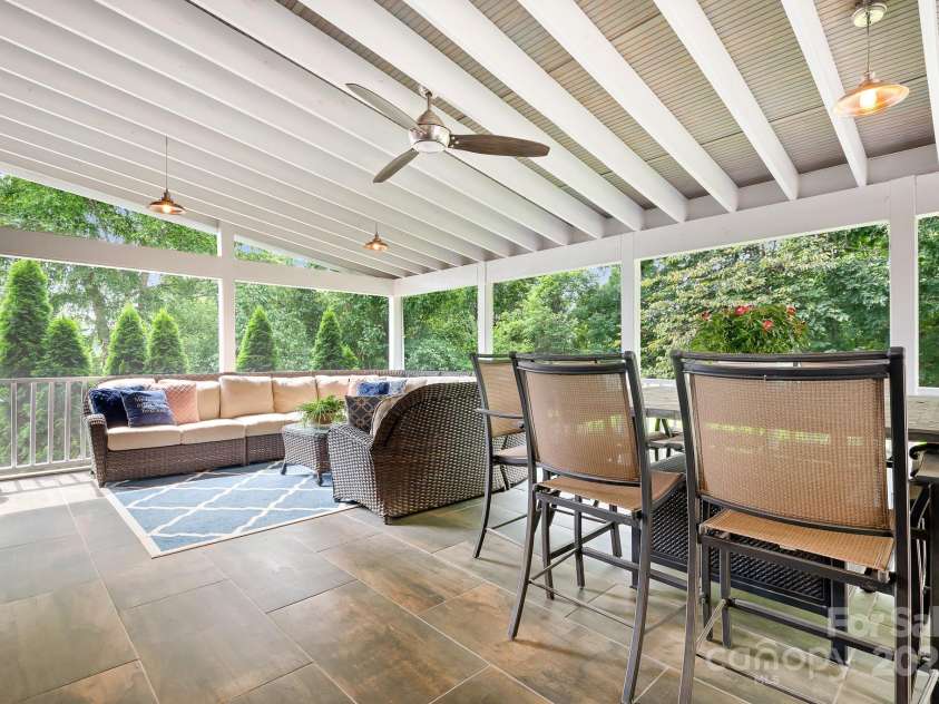 14138 Timbergreen Drive, Huntersville, NC 28078.  MLS# CAR4277542, YatesRealty ID 32099. Screened porch