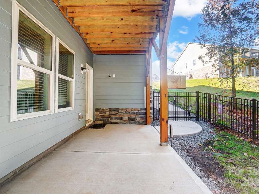 25622 Seagull Drive, Lancaster, SC 29720.  MLS# CAR4197306, YatesRealty ID 3210. Lower patio with basement entrance