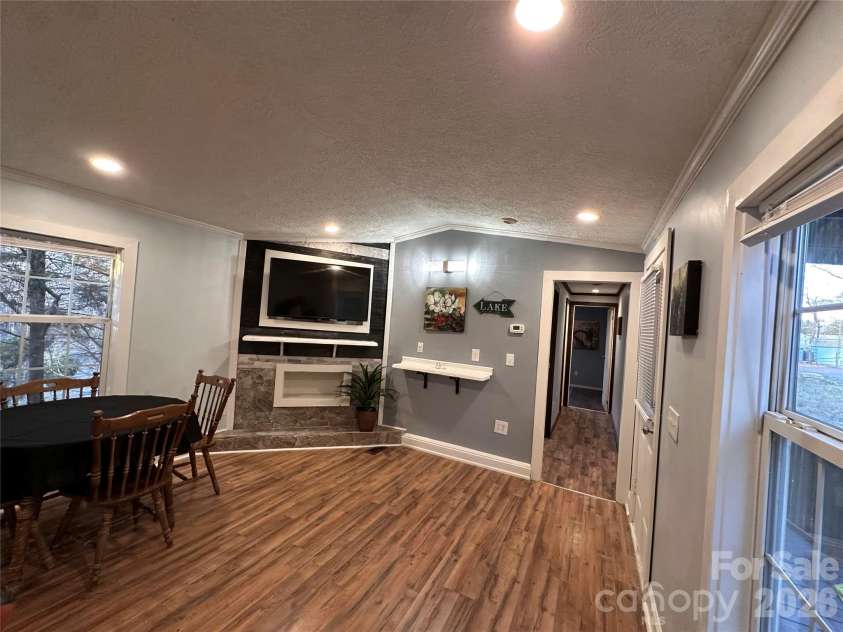 113 Highlander Street, Morganton, NC 28655.  MLS# CAR4220789, YatesRealty ID 3211. Custom TV Nook Trim & Flooring