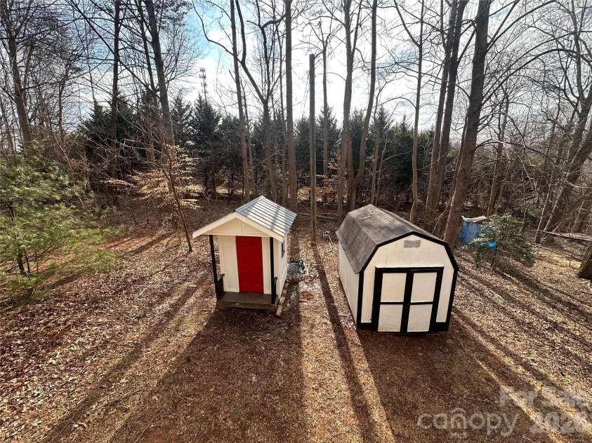 113 Highlander Street, Morganton, NC 28655.  MLS# CAR4220789, YatesRealty ID 3211. Two Sheds & Firepit