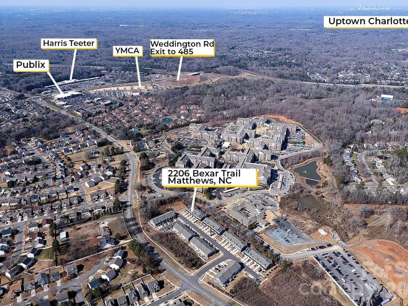 2206 Bexar Trail, Matthews, NC 28105.  MLS# CAR4344718, YatesRealty ID 32110. 