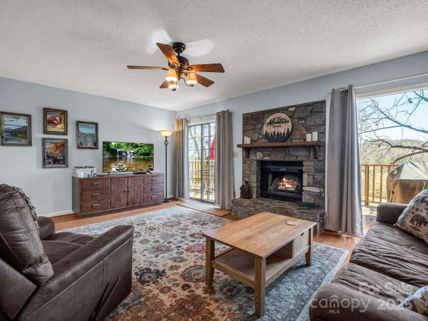 110 Appledore Court, Lake Lure, NC 28746.  MLS# CAR4239274, YatesRealty ID 3212. Living room