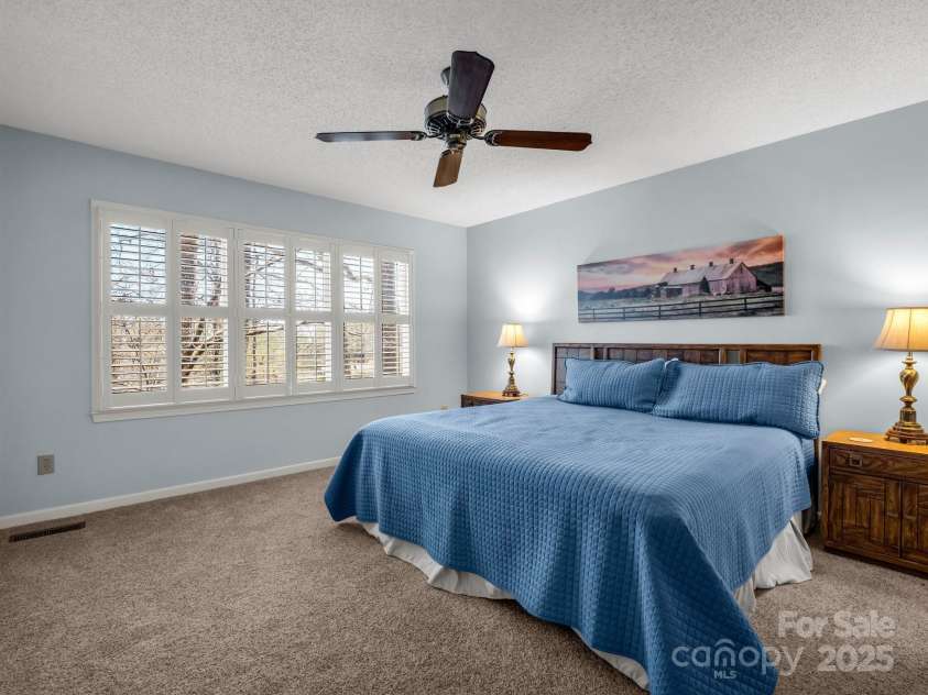 110 Appledore Court, Lake Lure, NC 28746.  MLS# CAR4239274, YatesRealty ID 3212. Primary Bedroom