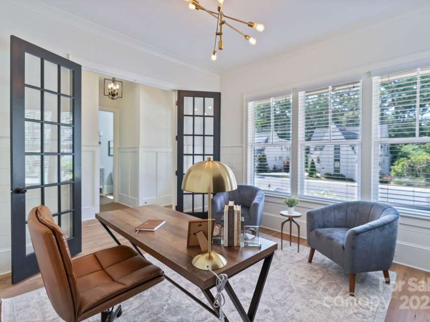 508 Mcalway Road, Charlotte, NC 28211.  MLS# CAR4273881, YatesRealty ID 32122. Main Level Office/Bedroom