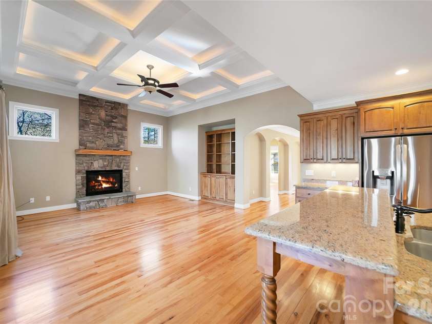 886 Soquili Drive, Brevard, NC 28712.  MLS# CAR4316756, YatesRealty ID 3213. View from kitchen