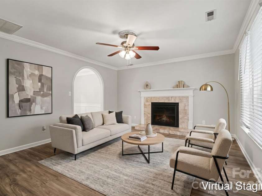 8904 Brown Oak Court, Charlotte, NC 28227.  MLS# CAR4393518, YatesRealty ID 32147. Virtually Staged