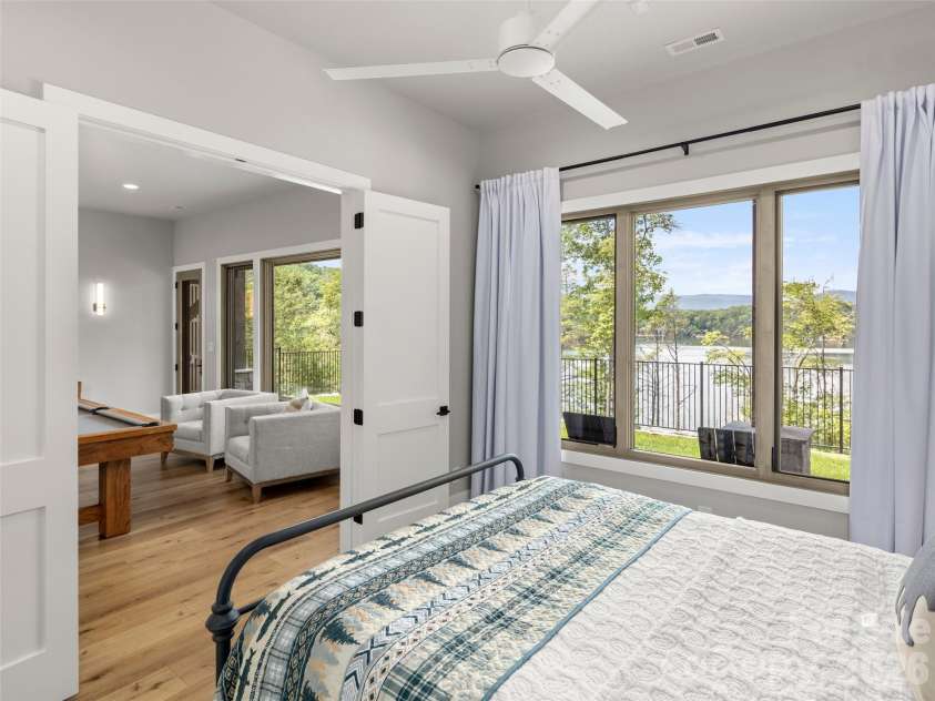 425 Dockside Drive, Nebo, NC 28761.  MLS# CAR4393009, YatesRealty ID 32158. Second bedroom with lake views.