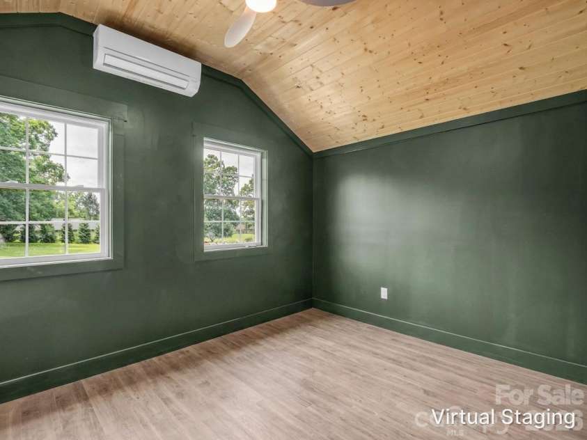 54 Old Lime Kiln Road, Arden, NC 28704.  MLS# CAR4394473, YatesRealty ID 32159. First bedroom with its own mini split.