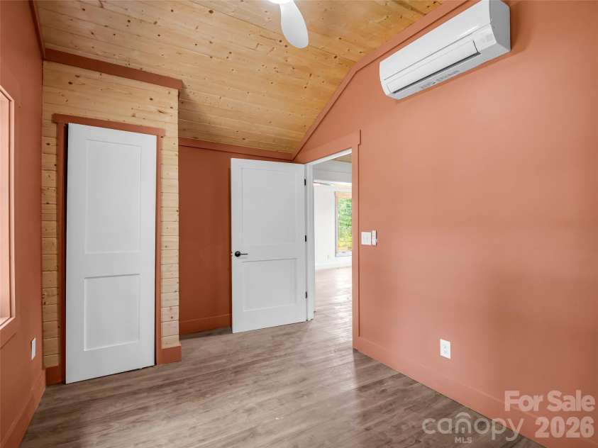 54 Old Lime Kiln Road, Arden, NC 28704.  MLS# CAR4394473, YatesRealty ID 32159. Second bedroom with its own mini split for comfort, efficiency and control.