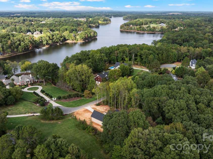 3204 Chancellor Lane, Monroe, NC 28110.  MLS# CAR4292011, YatesRealty ID 3216. Aerial View to Lake Twitty