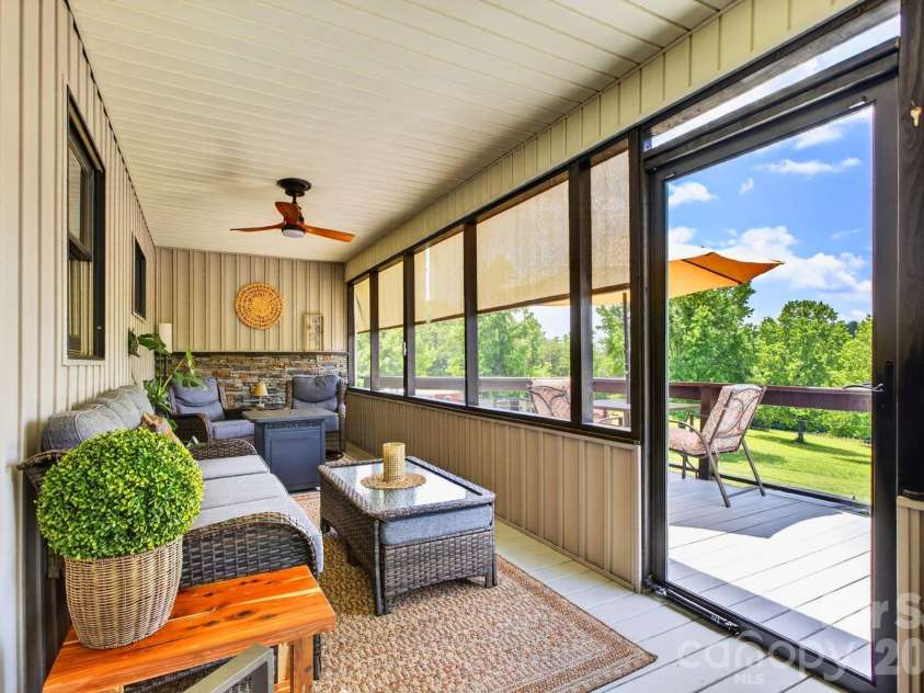 505 Glover Road, Ellenboro, NC 28040.  MLS# CAR4390843, YatesRealty ID 32171. Sun Porch