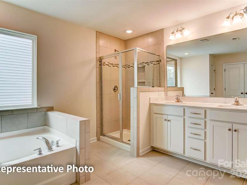 1865 Barksdale Road, Sherrills Ford, NC 28673.  MLS# CAR4290875, YatesRealty ID 32172. Primary bath will feature a shower and linen closet ilo of garden tub