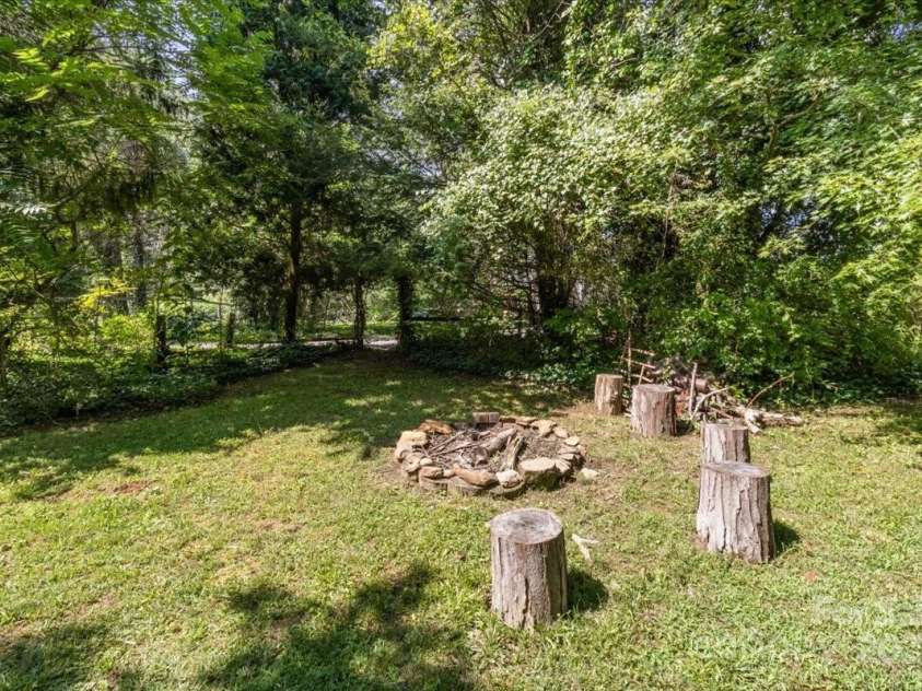 11 Fishers Mill Road, Arden, NC 28704.  MLS# CAR4289304, YatesRealty ID 32176. Fire pit area