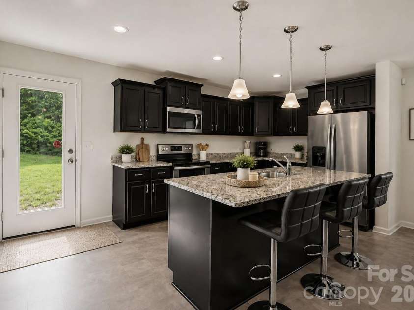 427 Amberly Circle, Pageland, SC 29728.  MLS# CAR4393996, YatesRealty ID 32180. Kitchen (virtually staged)