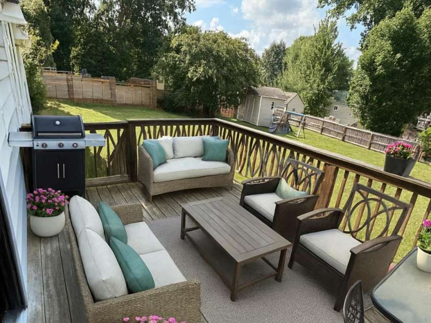 5304 King George Court, Greensboro, NC 27410.  MLS# CAR4292778, YatesRealty ID 32180. Virtually Enhanced Deck