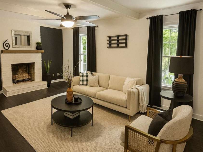 5304 King George Court, Greensboro, NC 27410.  MLS# CAR4292778, YatesRealty ID 32180. Virtually Enhanced Living Area 1